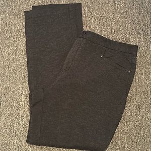 NUDJ charcoal gray pants straight leg size 14 regular length